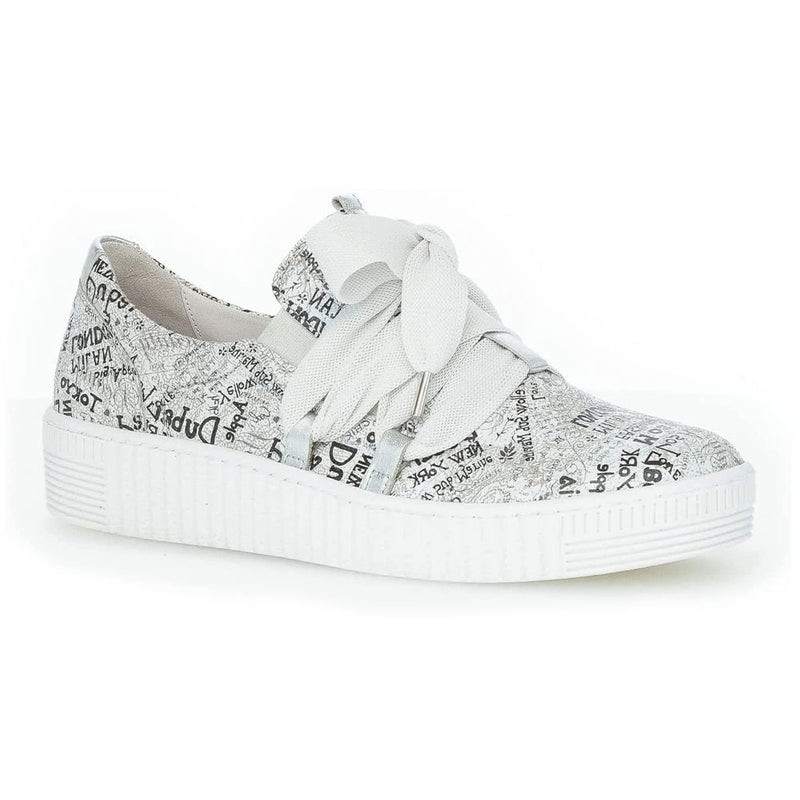 Gabor Printed Sneaker (83.333) Suede Leather Slip | Shoes