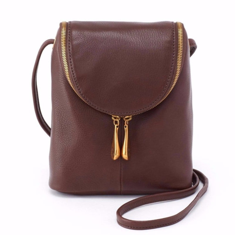 Hobo Fern Saddle Bag (SO-82186) Handbags Walnut
