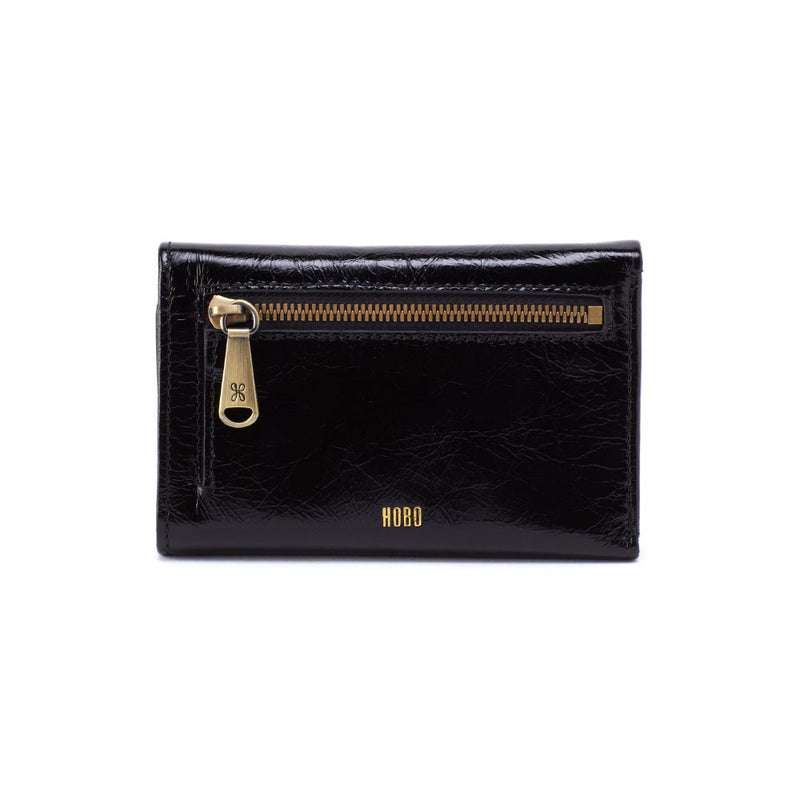 Hobo Jill Mini Trifold Wallet Handbags Black