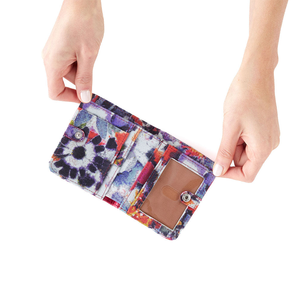 Hobo Max Mini Bifold Wallet Handbags fuscia poppy floral