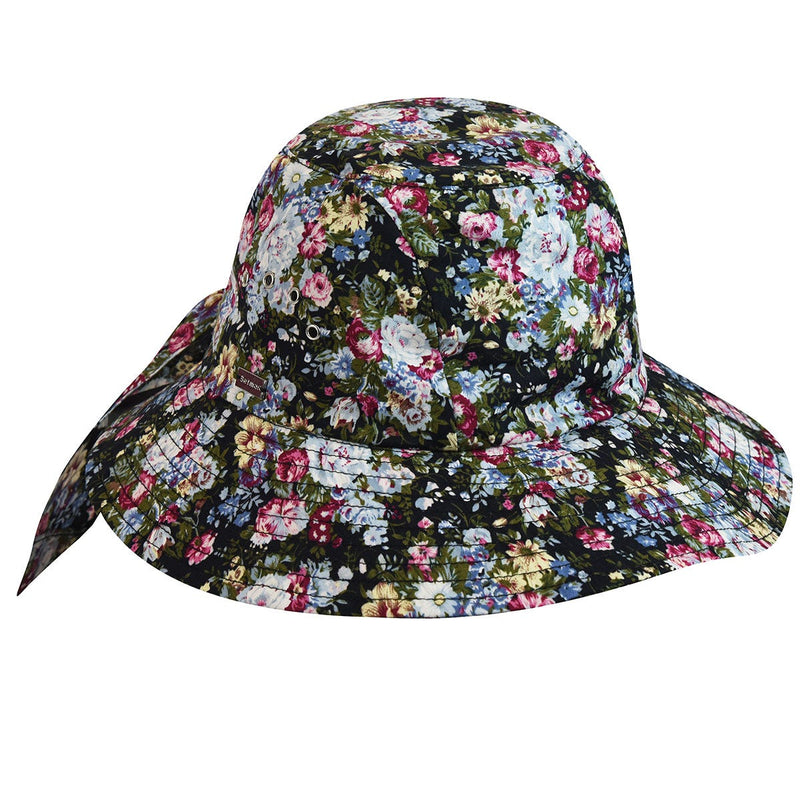 Betmar Knotted Cloche Women's Clothing Navy Floral