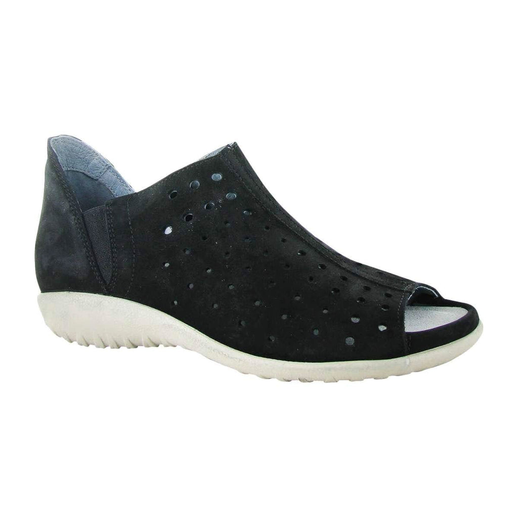 Naot Hikoi Perforated Flat Sandal (11168) Womens Shoes Grey