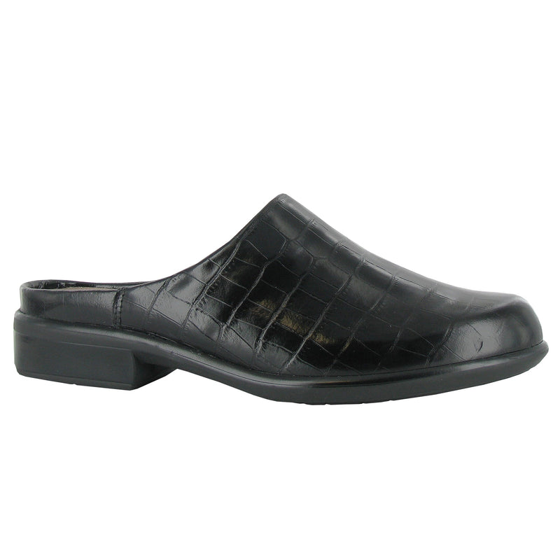 Naot Lodos Slide Womens Shoes BBB Black Croc Lthr