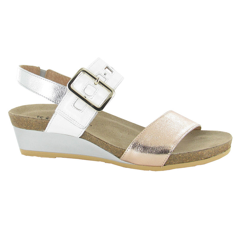 Naot Dynasty Sandal (5052) Womens Shoes Rose/White Pearl/Silver