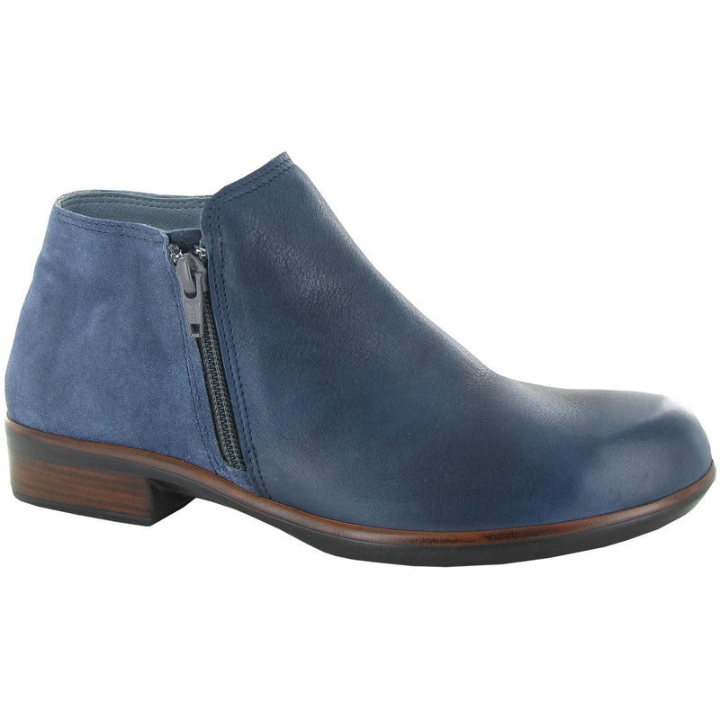 Naot Helm Bootie (26030) Womens Shoes Ink Leather/Midnight Blue Suede