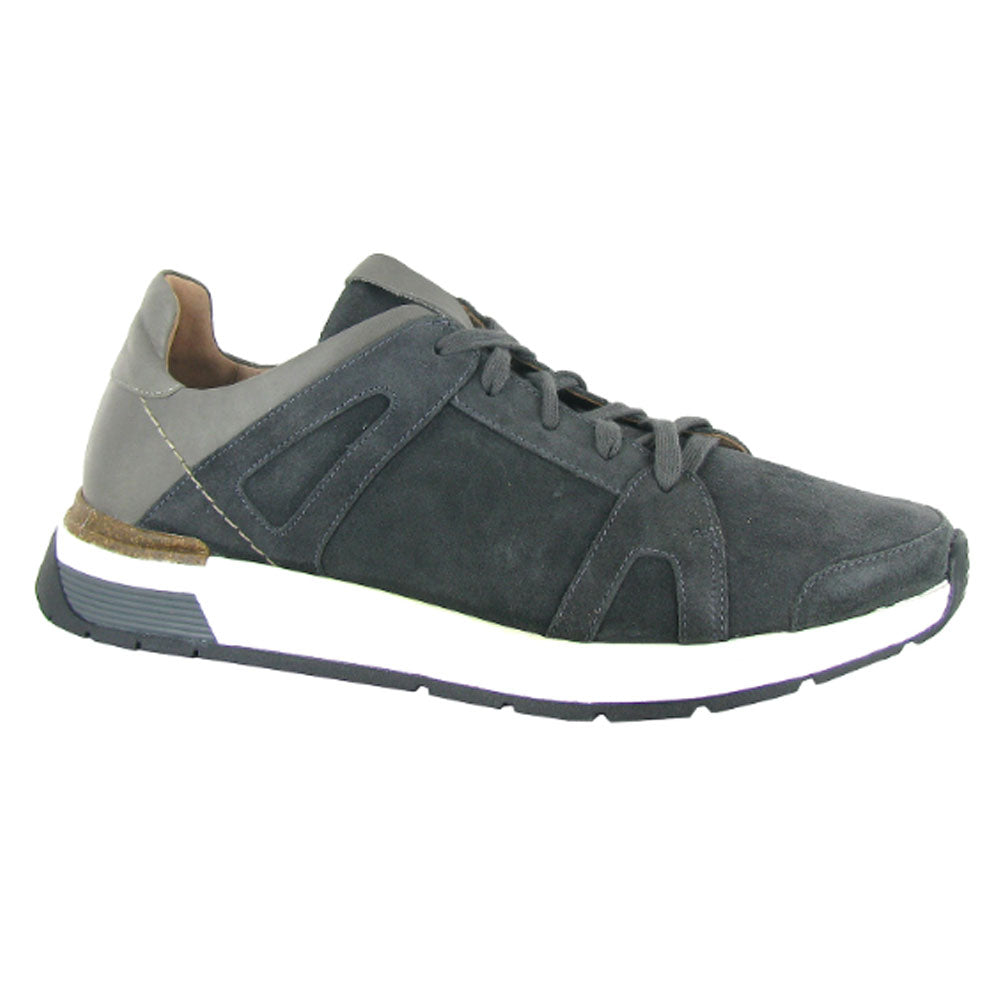 Naot Magnify (57002) Mens Shoes Oily Midnight Suede/Foggy Gray Lthr