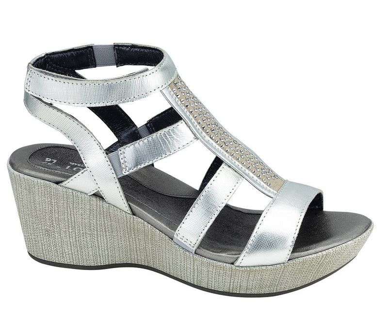Naot Mystery Sandal (38057) Womens Shoes B89 Silver