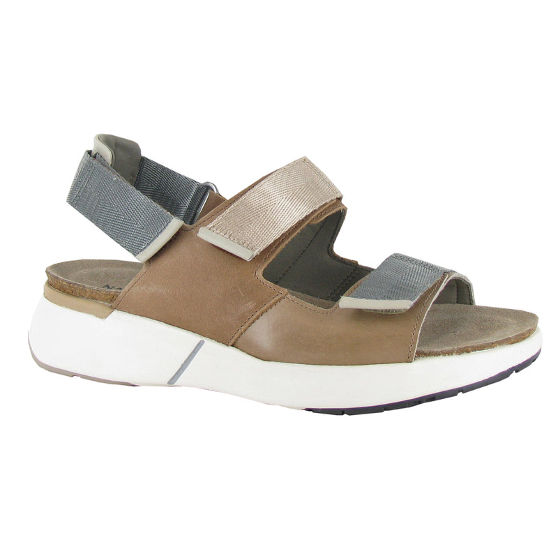 Naot Odyssey Sandal Womens Shoes Arizona Tan/Latte Brown/Ivory