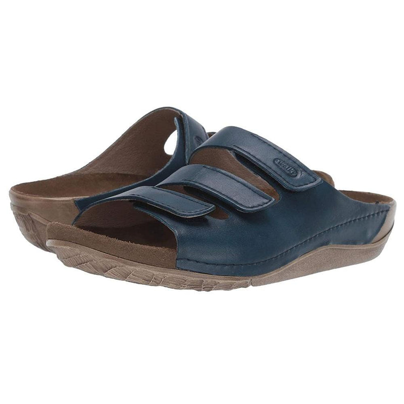 Wolky Nomad Slide Sandal Womens Shoes 50-800 Blue