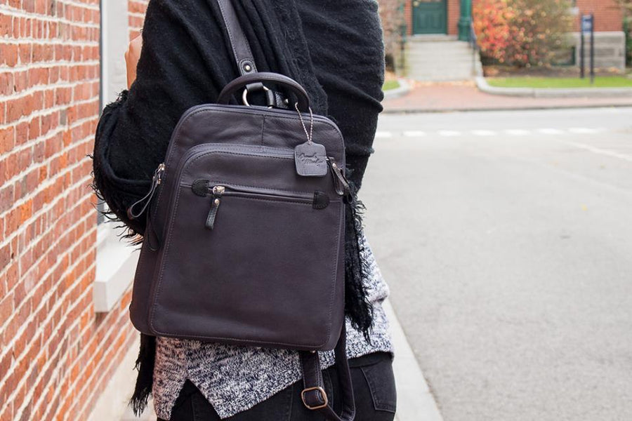 Osgoode Marley Women s Teardrop Leather Backpack 5017 Simons Shoes