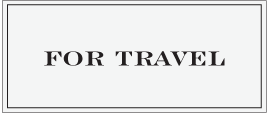 For Travel