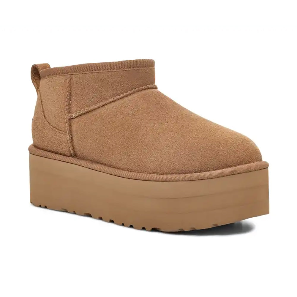 UGG Classic Ultra Mini Platform Womens Shoes Chestnut