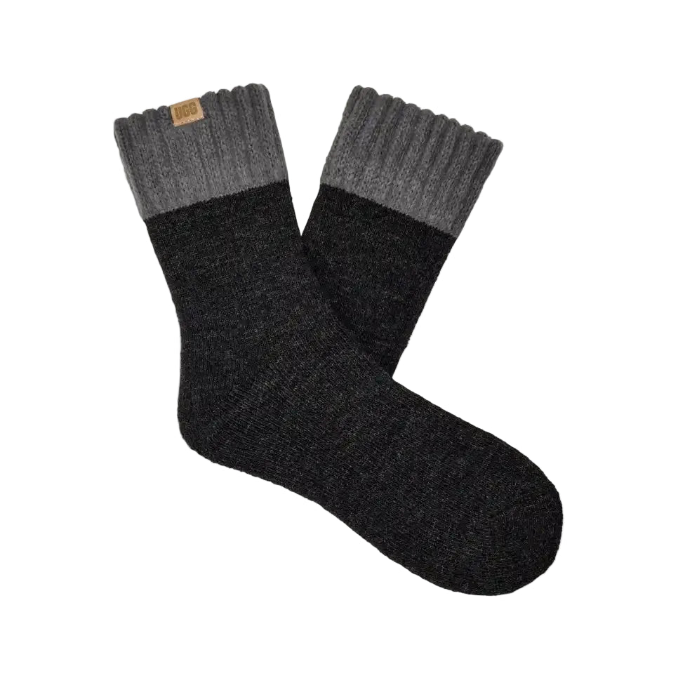 UGG M Camdyn Cozy Sock Mens Hosiery Tar/Charcoal