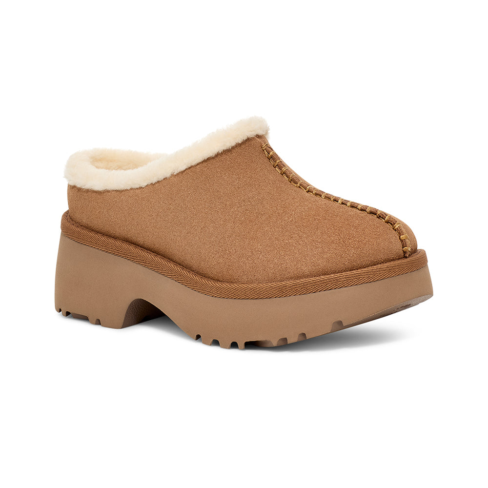UGG New Heights Cozy Clog Womens Shoes Chestnut