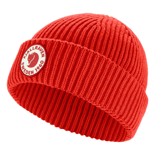 Fjallraven 1960 Lite Logo Hat Fisherman Beanie Short Cuffed Beanie Red 