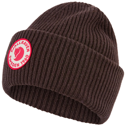 Fjallraven 1960 Logo Hat Comfortable Beanie Black Oak 
