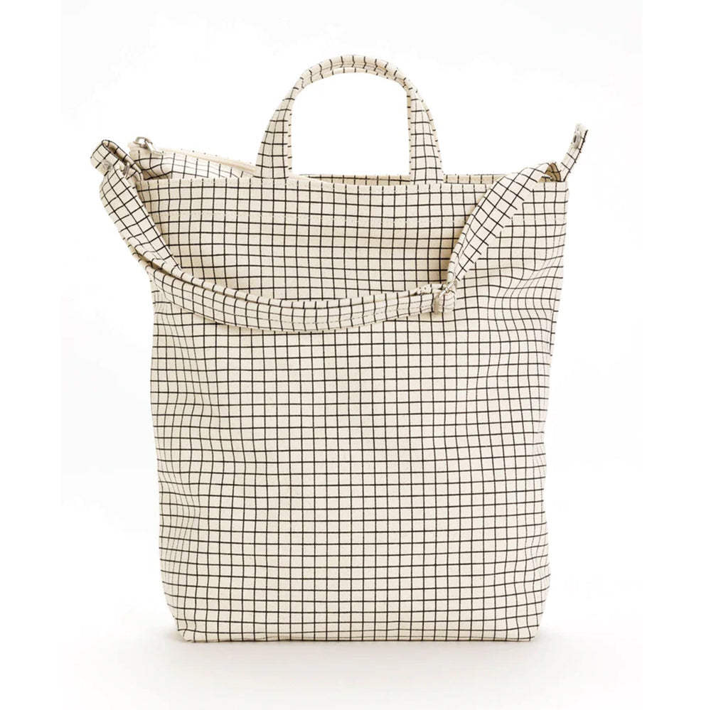 Baggu Zip Duck Bag Handbags Natural Grid