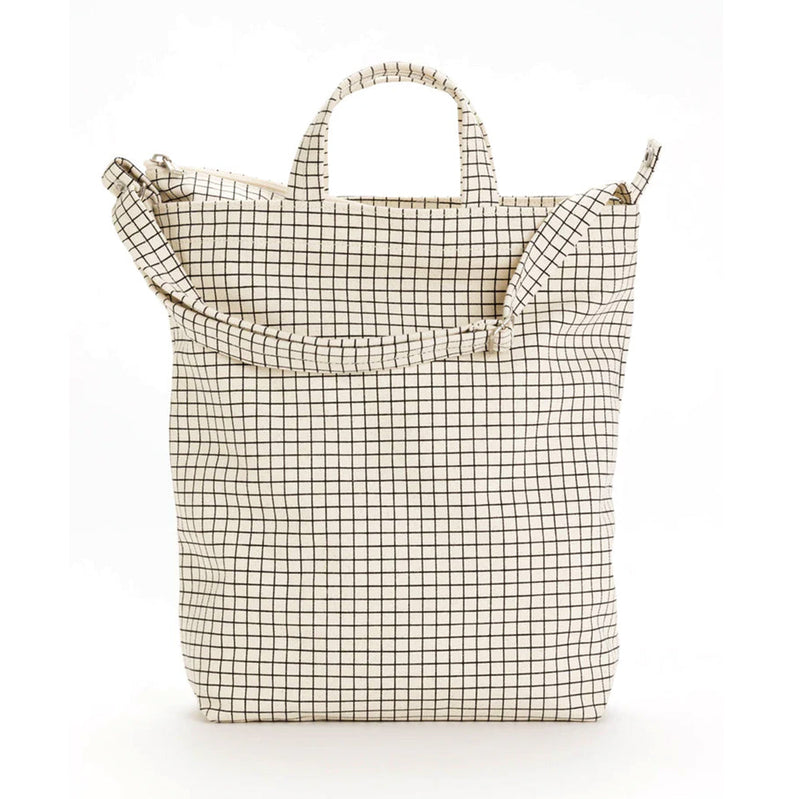 Baggu Zip Duck Bag Handbags Natural Grid