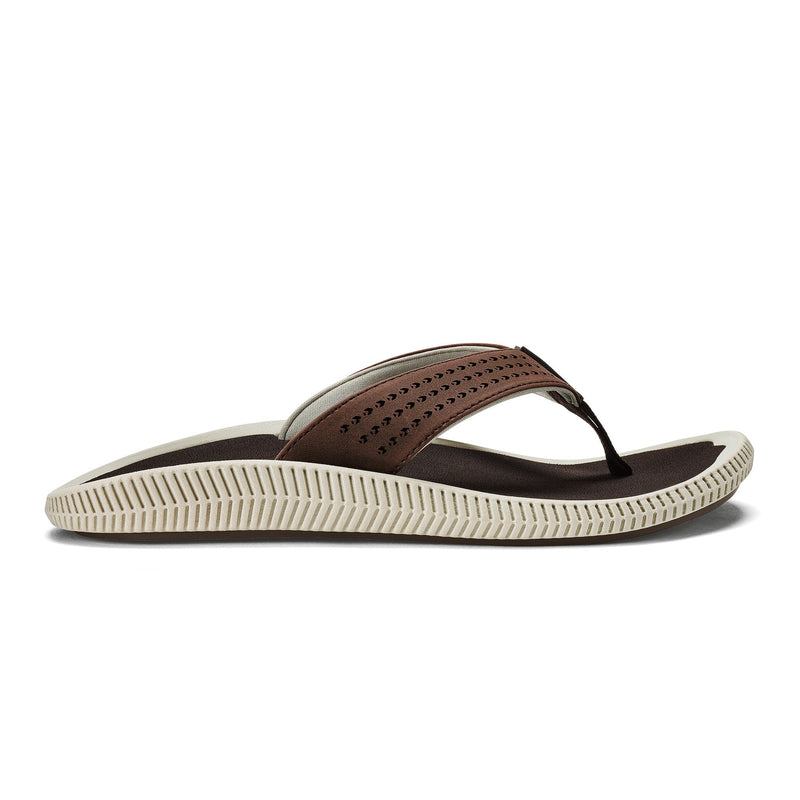 Olukai Ulele Beach Sandal Mens Shoes Dark Shade/Black