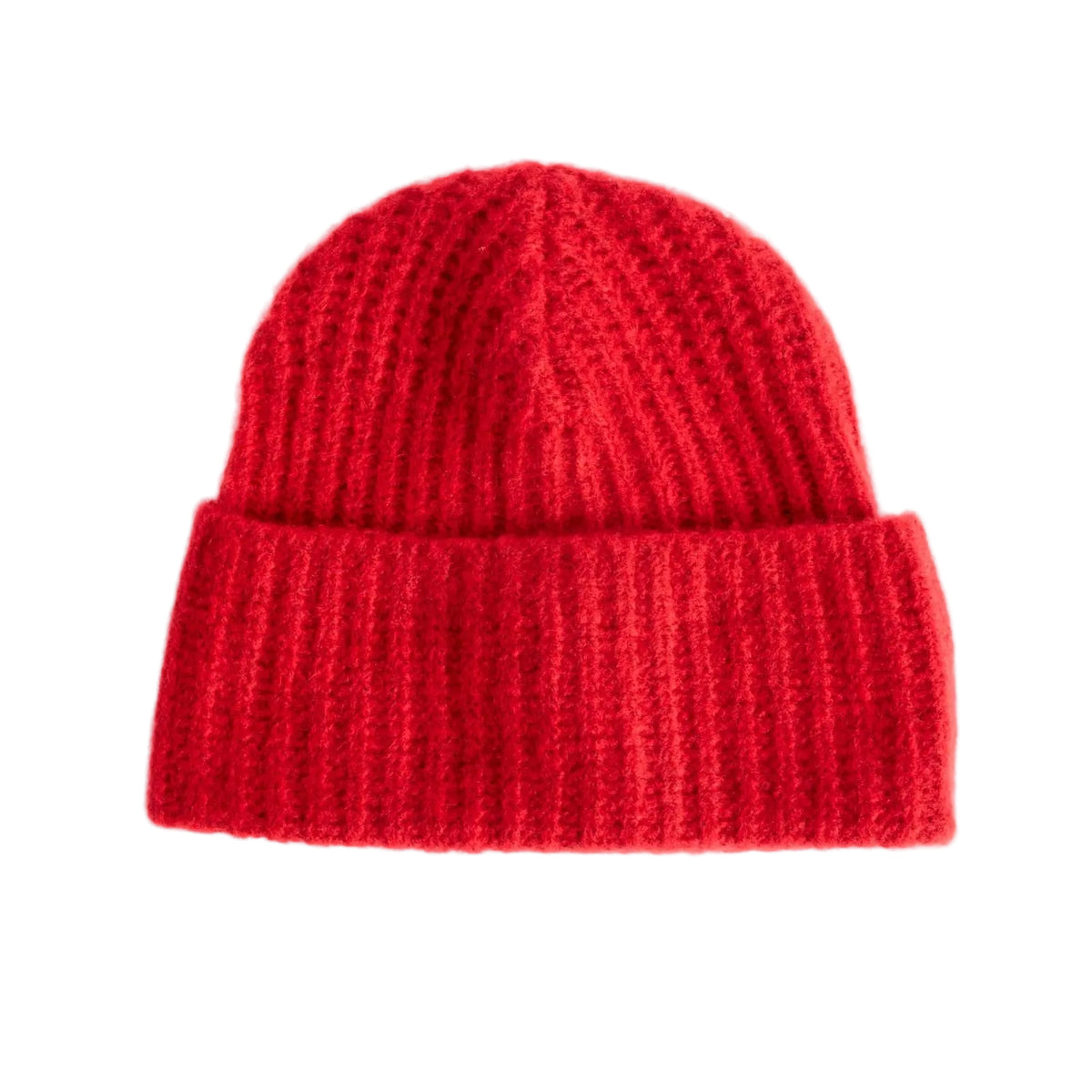 Hansel from Basel Cashmere Ribbed Beanie Red