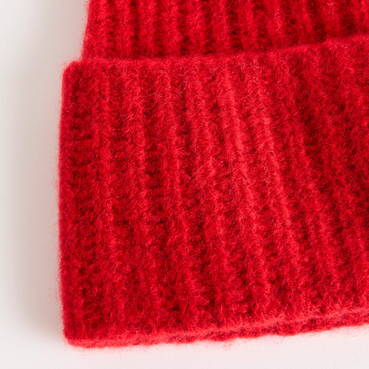 Hansel from Basel Cashmere Ribbed Beanie Red