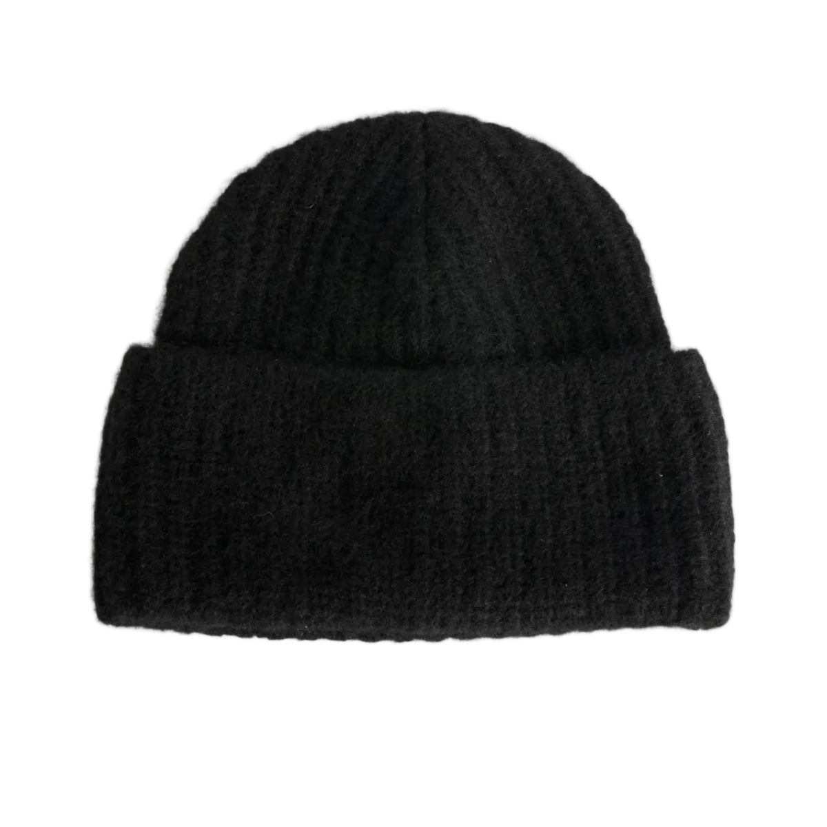 Hansel from Basel Cashmere Ribbed Beanie Black 