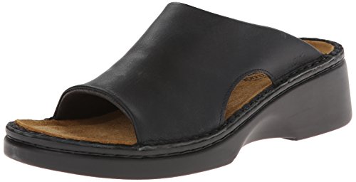 Naot Monterey Sandal (67830) Womens Shoes Black Matte Leather