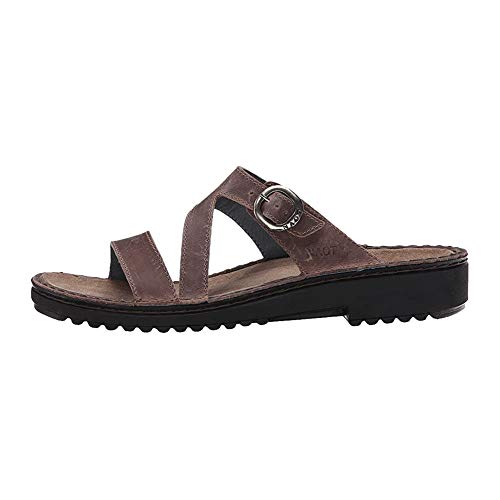 Naot Geneva Sandal (66700) Womens Shoes Brown Haze Leather