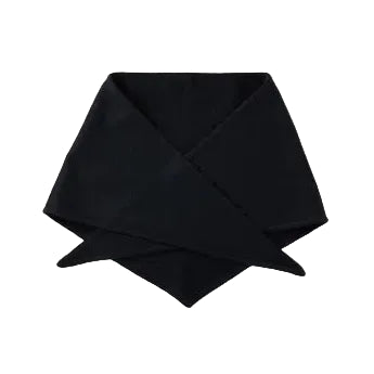 Hansel from Basel Cashmere Triangle Scarf Black