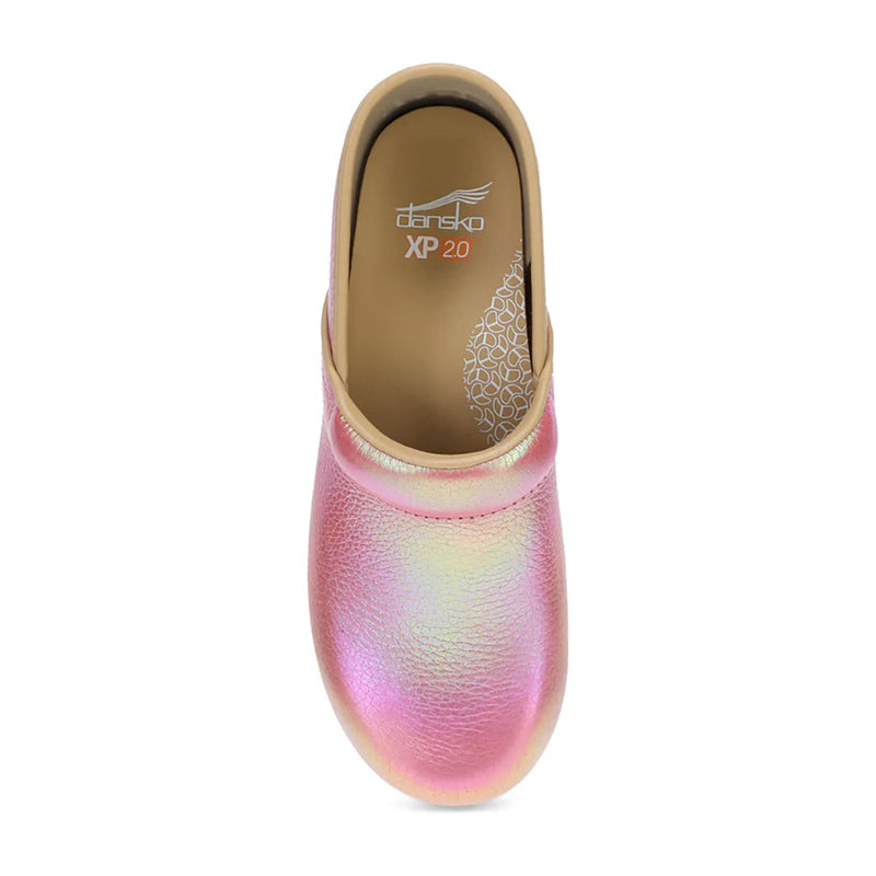 Dansko XP 2.0 Pink Iridescent Leather Womens Womens Shoes