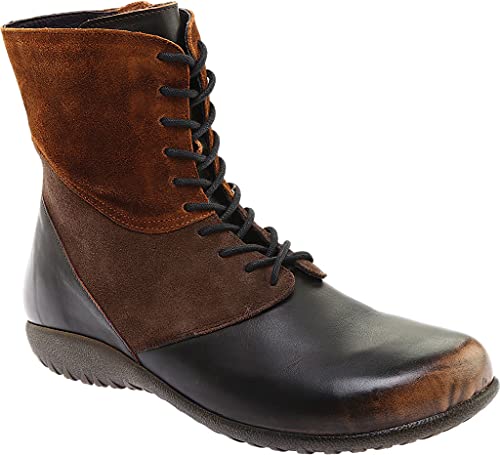 Naot Atopa Boot Womens Shoes Volcanic Brown/Hash Suede/Seal Brown