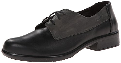 Naot Kedma (26010) Womens Shoes Jet Black/Tin Gray/Black Madras