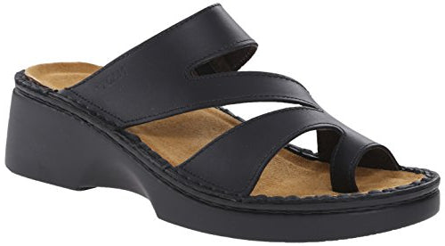 Naot Monterey Sandal (67830) Womens Shoes Black Matte Leather