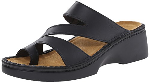 Naot Monterey Sandal (67830) Womens Shoes Black Matte Leather