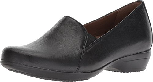 Dansko Farah Slip On Loafer Womens Shoes Black Milled Nappa