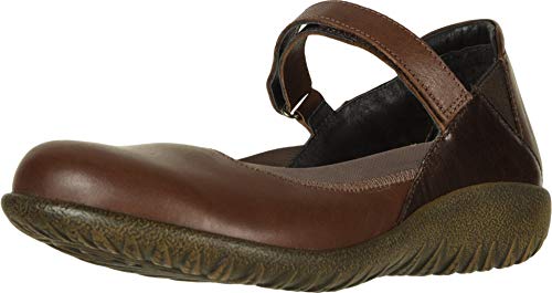 Naot Koati Mary Jane Flat (11156) Womens Shoes Toffee Brown Lthr/Walnut Lthr