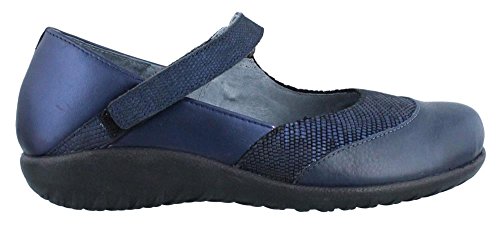 Naot Luga Mary Jane (11142) Womens Shoes Navy Reptile/Polar Sea/Ink Lthr