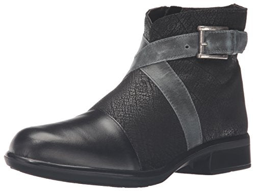 Naot Boreas Boot Womens Shoes Black Madras/Black Crackle/Smoke