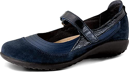 Naot Kirei (11042) - Ink Leather Womens Shoes Ink Leather/Blue Velvet/Polar Sea Leather