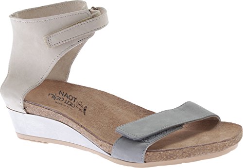 Naot Prophecy Sandal (5029) Womens Shoes Light Grey Nubuck/Beige Nubuck