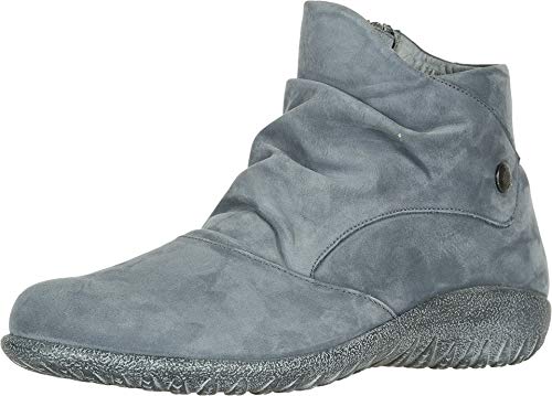 Naot Kahika Scrunch Bootie (11155) Womens Shoes Feathery Blue Nubuck