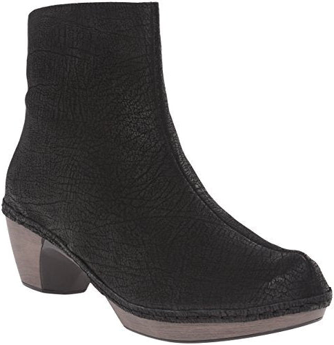 Naot Almeria Ankle Bootie Womens Shoes Black Crackle Leather