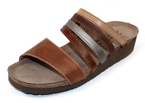 Naot Peyton Strappy Sandal (4021) Womens Shoes Latte Brown Lthr/Maple Brown Lthr/Mirror Lthr/Saddle Brown Lthr/Vintage Camel Lthr