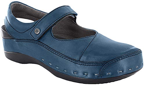 Wolky Strap Cloggy Clog Womens Shoes 580 Blue