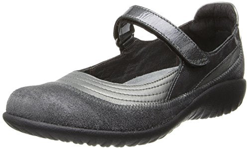 Naot Kirei (11042) - Sterling Leather Womens Shoes Sterling Leather/Grey Shimmer/Grey Patent