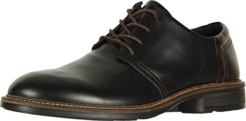 Naot Chief Oxford (80024) Mens Shoes Black Raven Leather/Walnut Leather