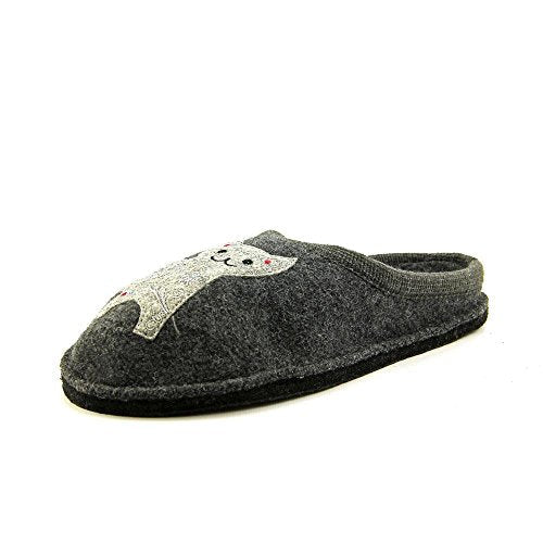 Haflinger Lizzy Slippers Womens Shoes Grey