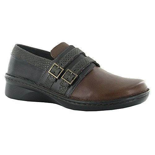 Naot Celesta Shoe (35121) Womens Shoes Black Madras Lthr/Oily Coal Nubuck/Vintage Gray Lthr