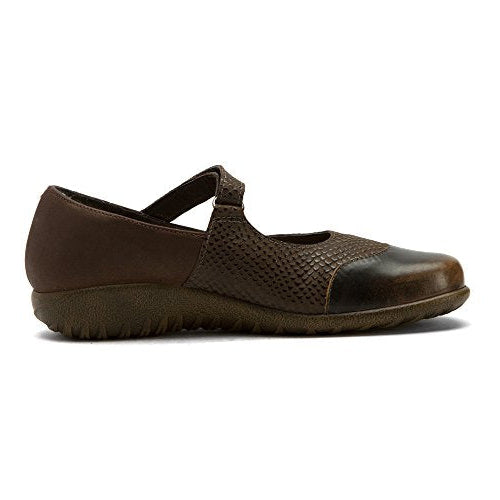 Naot Luga Mary Jane (11142) Womens Shoes Brown Croc/Brown Shimmer/Volcanic Brown