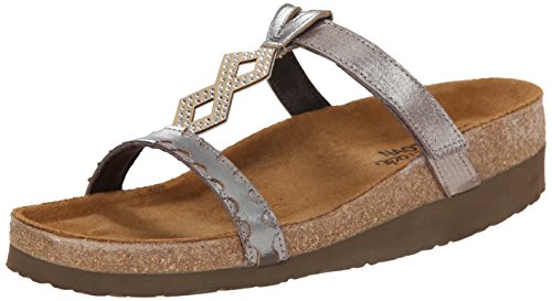 Naot Aspen Sandal Womens Shoes Silver Threads/Mirror